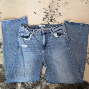 Risen High Rise Wide Leg Baggy Jean